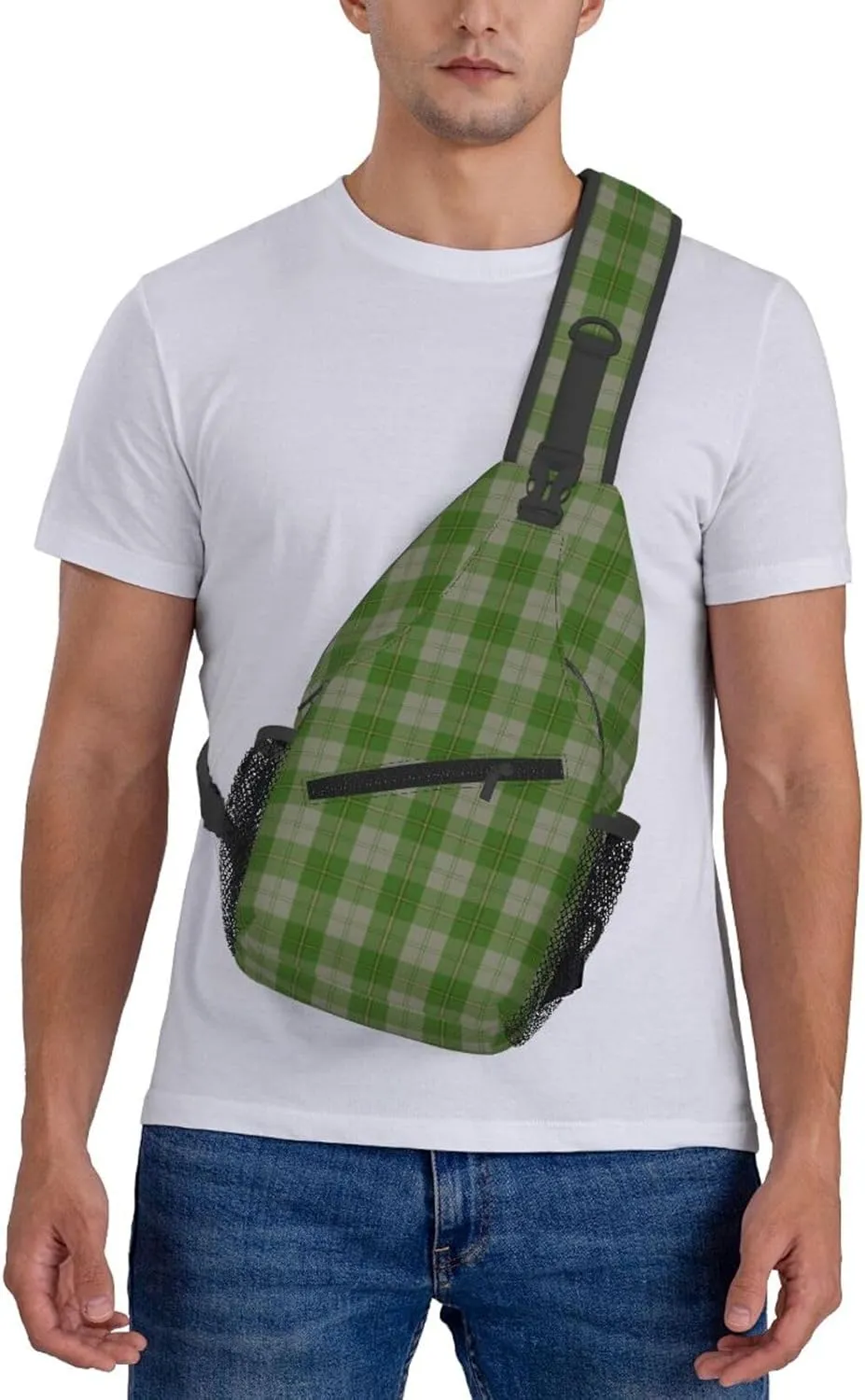 Crossbody Sling Backpack Clan Cunningham Dress Green Dancers Tartan Shoulder Chest Bag Daypack for Traveling Sport