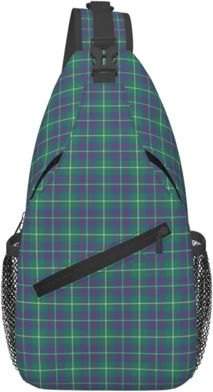 Crossbody Sling Backpack Clan Inglis Ancient Tartan Shoulder Chest Bag Daypack for Traveling Sport