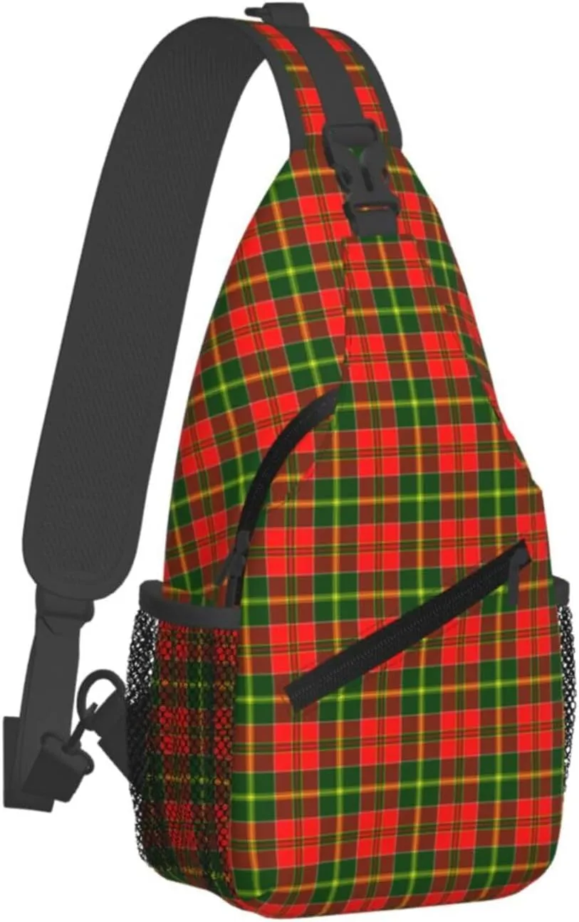 Crossbody Sling Backpack Clan MacDonald of Kingsburgh Tartan Shoulder Chest Bag Daypack for Traveling Sport