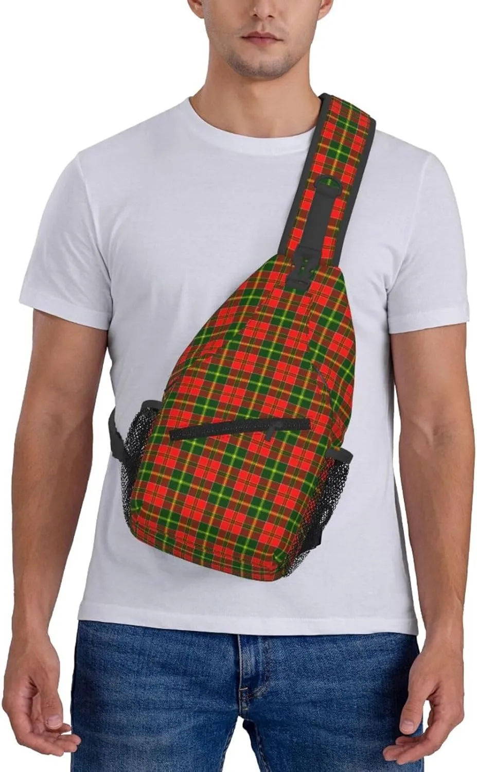 Crossbody Sling Backpack Clan MacDonald of Kingsburgh Tartan Shoulder Chest Bag Daypack for Traveling Sport