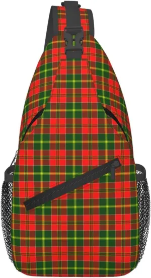 Crossbody Sling Backpack Clan MacDonald of Kingsburgh Tartan Shoulder Chest Bag Daypack for Traveling Sport