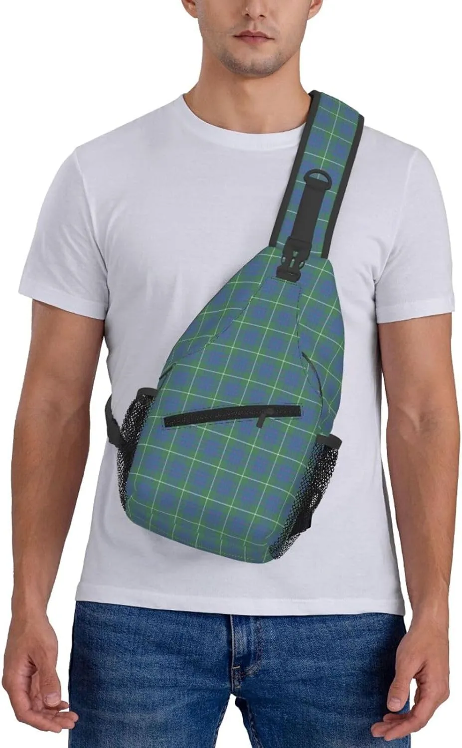 Crossbody Sling Backpack Clan MacIntyre Hunting Ancient Tartan Shoulder Chest Bag Daypack for Traveling Sport