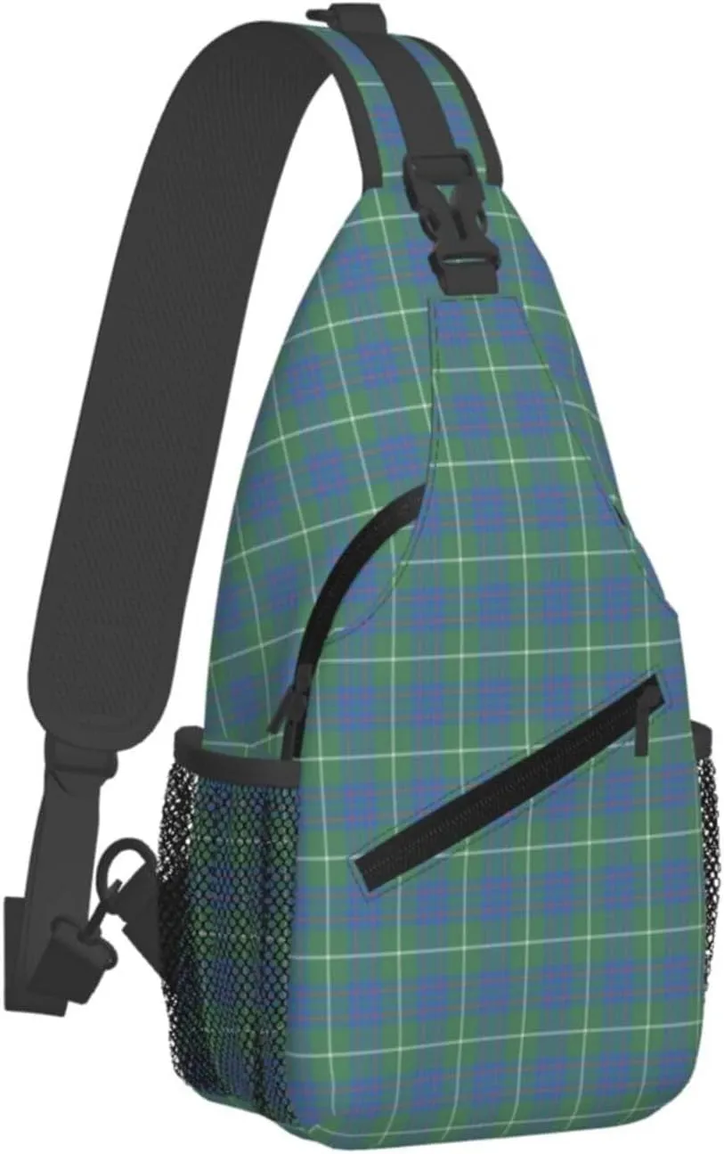 Crossbody Sling Backpack Clan MacIntyre Hunting Ancient Tartan Shoulder Chest Bag Daypack for Traveling Sport