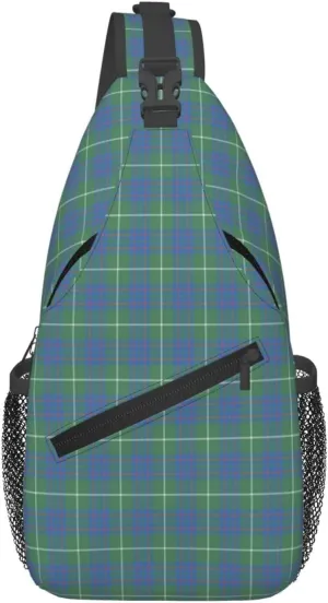 Crossbody Sling Backpack Clan MacIntyre Hunting Ancient Tartan Shoulder Chest Bag Daypack for Traveling Sport