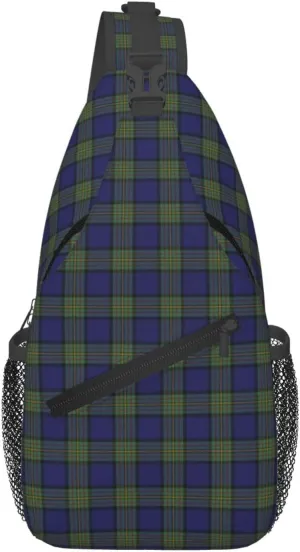 Crossbody Sling Backpack Clan Maclaren Tartan Shoulder Chest Bag Daypack for Traveling Sport