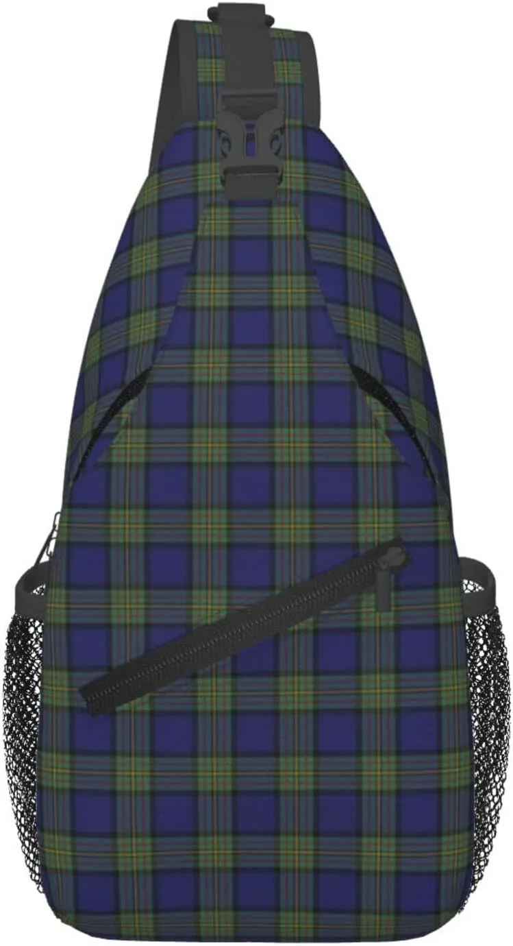 Crossbody Sling Backpack Clan Maclaren Tartan Shoulder Chest Bag Daypack for Traveling Sport
