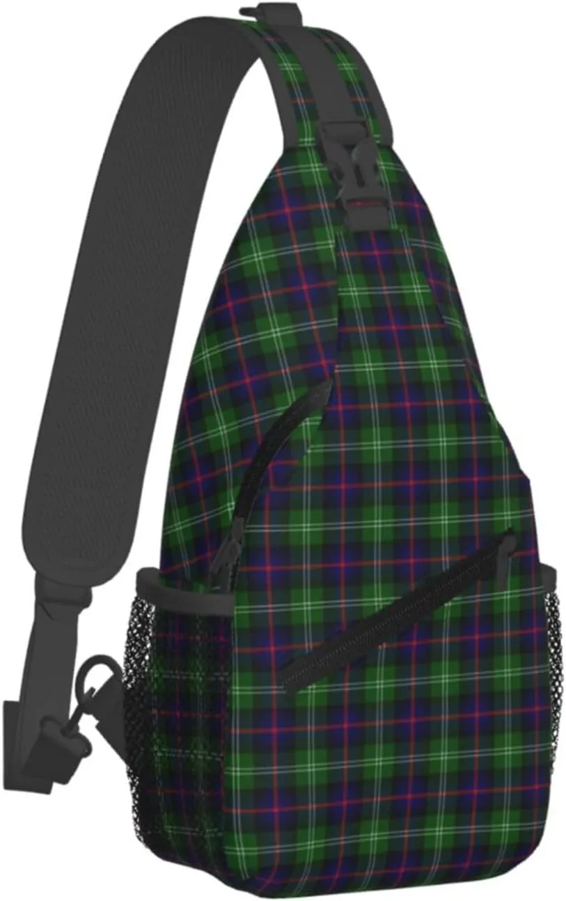 Crossbody Sling Backpack Clan Sutherland Modern Tartan Shoulder Chest Bag Daypack for Traveling Sport