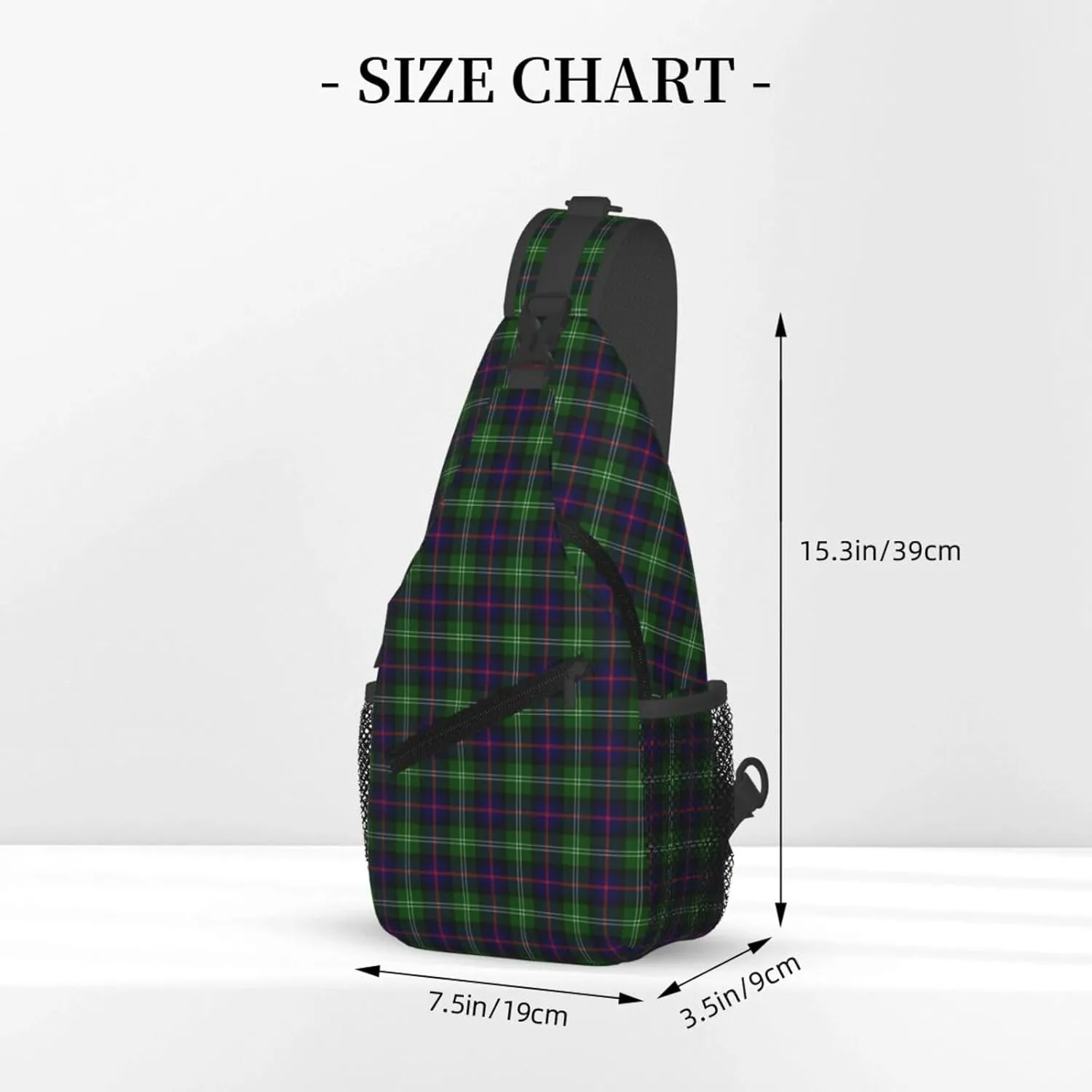 Crossbody Sling Backpack Clan Sutherland Modern Tartan Shoulder Chest Bag Daypack for Traveling Sport