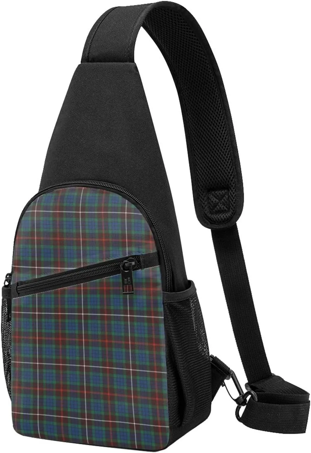 Crossbody Sling Backpack Fraser Hunting Ancient Tartan Shoulder Chest Bag Daypack for Traveling Sport