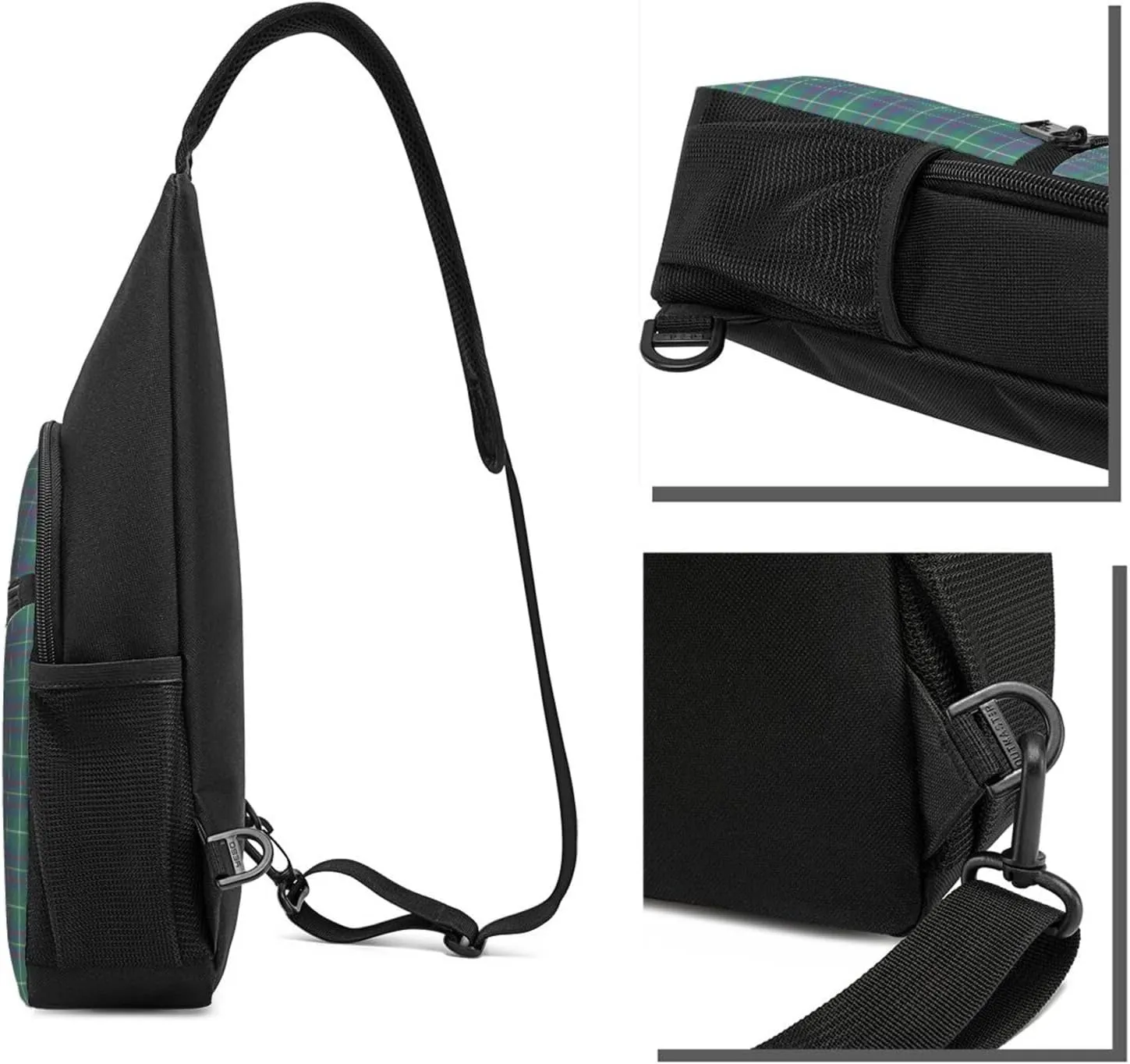 Crossbody Sling Backpack Inglis Ancient Tartan Shoulder Chest Bag Daypack for Traveling Sport