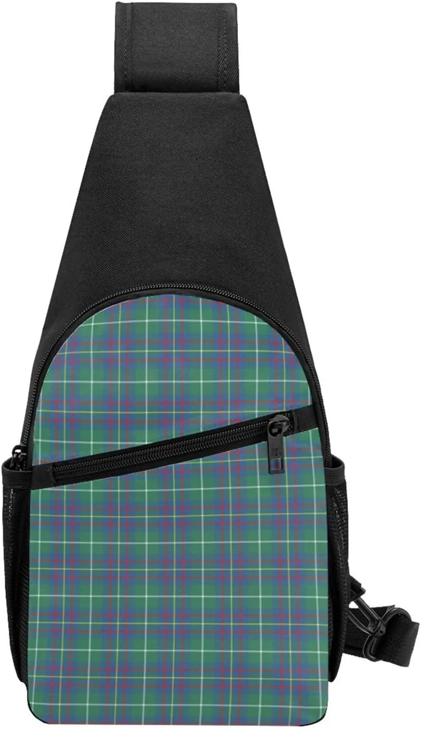 Crossbody Sling Backpack Inglis Ancient Tartan Shoulder Chest Bag Daypack for Traveling Sport