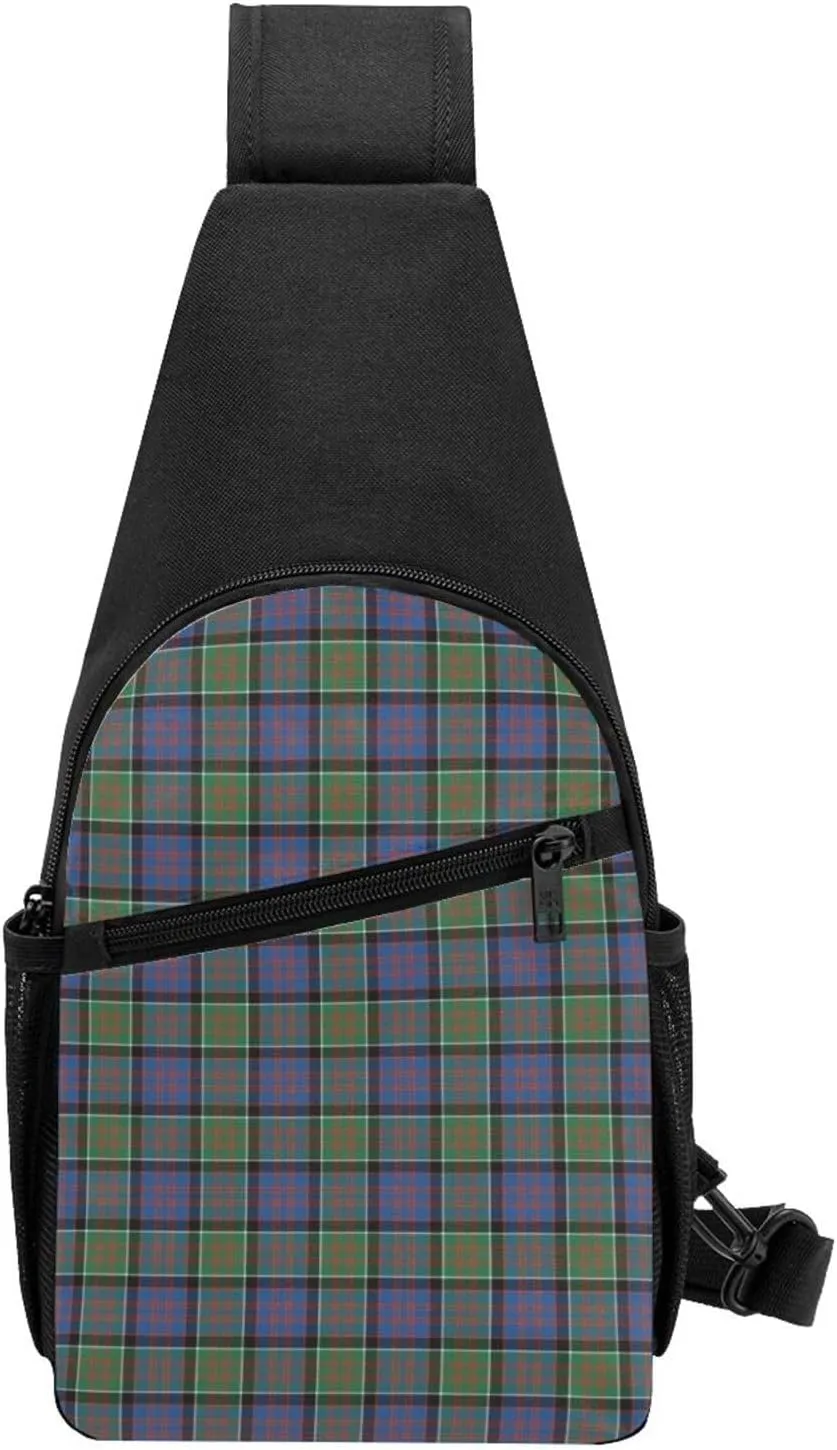 Crossbody Sling Backpack MacDonald of Clanranald Ancient Tartan Shoulder Chest Bag Daypack for Traveling Sport
