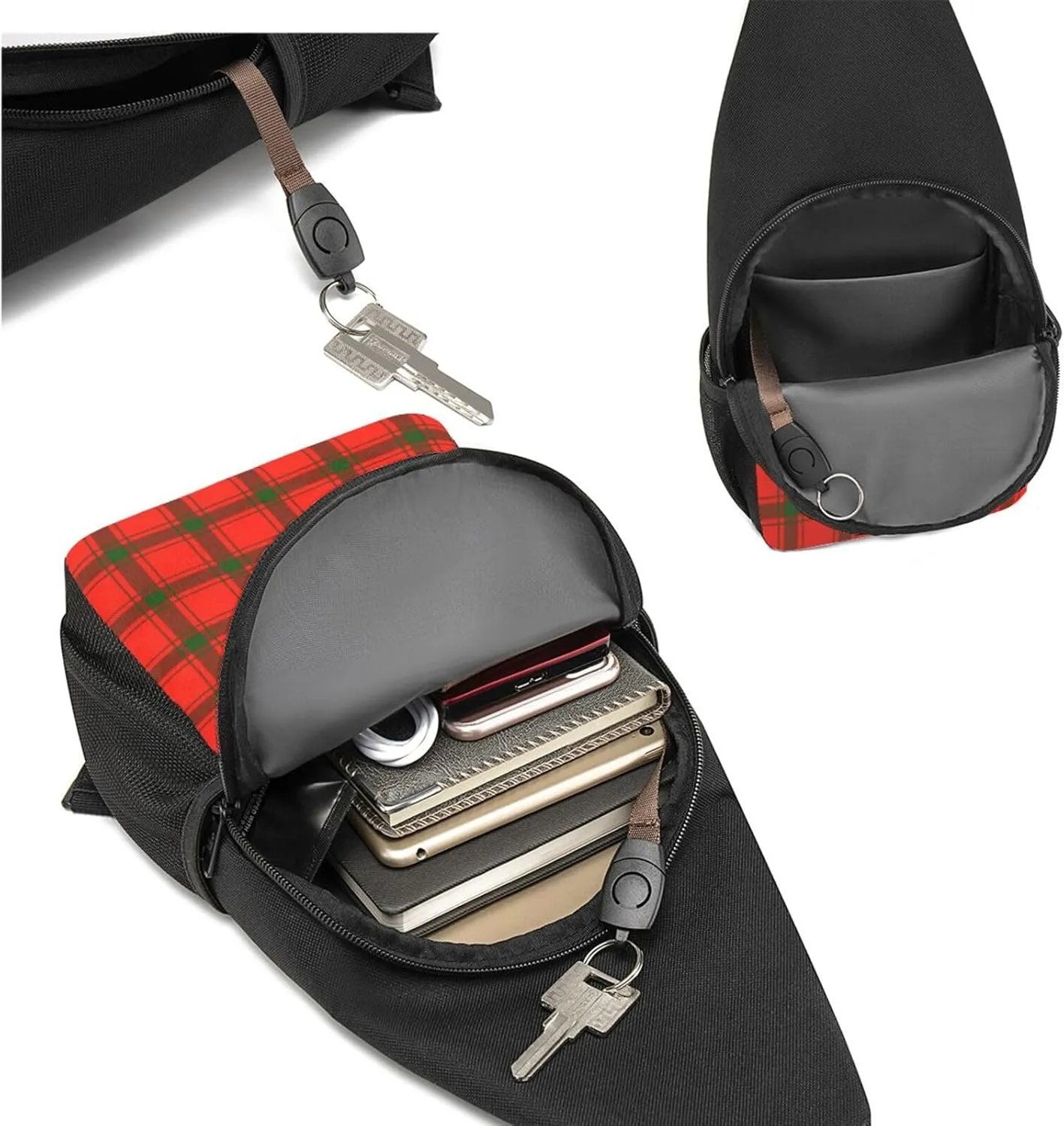 Crossbody Sling Backpack MacDonald of Sleat Tartan Shoulder Chest Bag Daypack for Traveling Sport