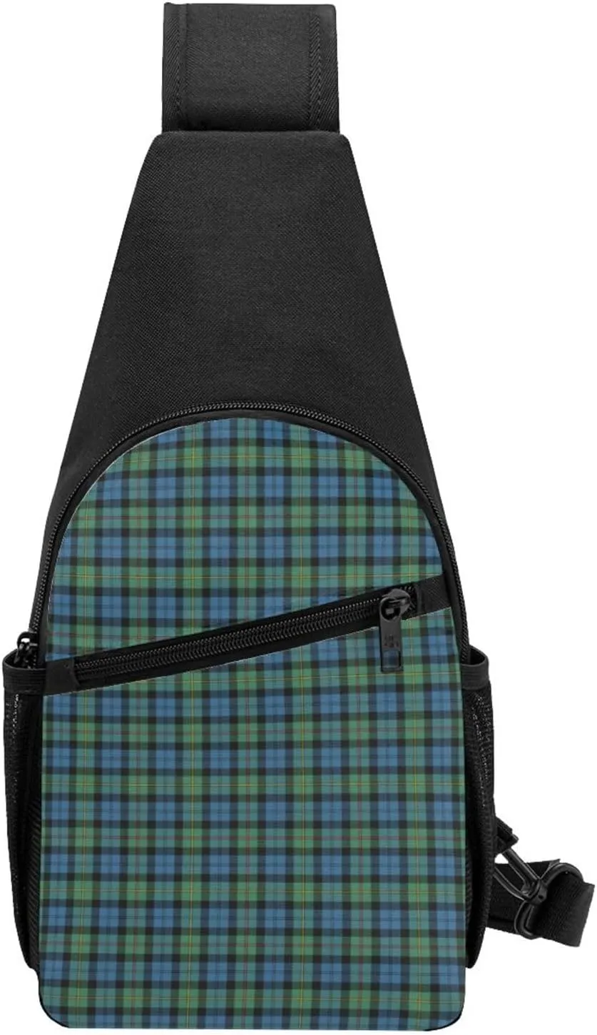 Crossbody Sling Backpack MacEwen Ancient Tartan Shoulder Chest Bag Daypack for Traveling Sport