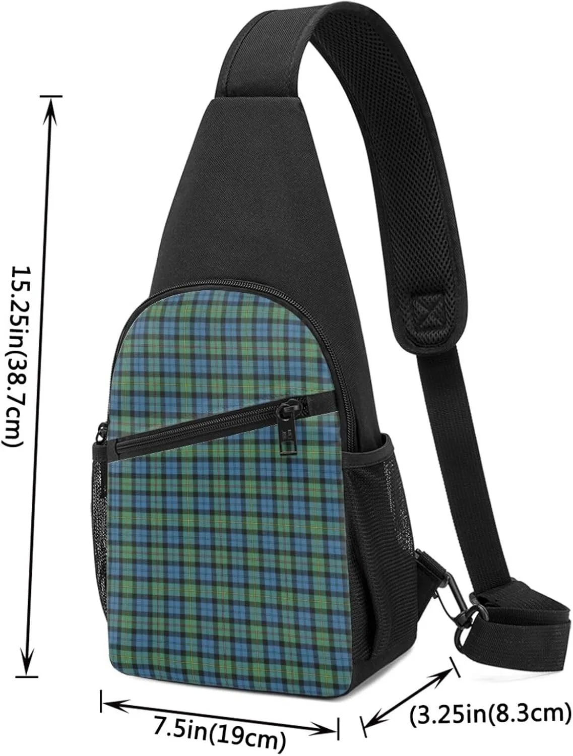 Crossbody Sling Backpack MacEwen Ancient Tartan Shoulder Chest Bag Daypack for Traveling Sport