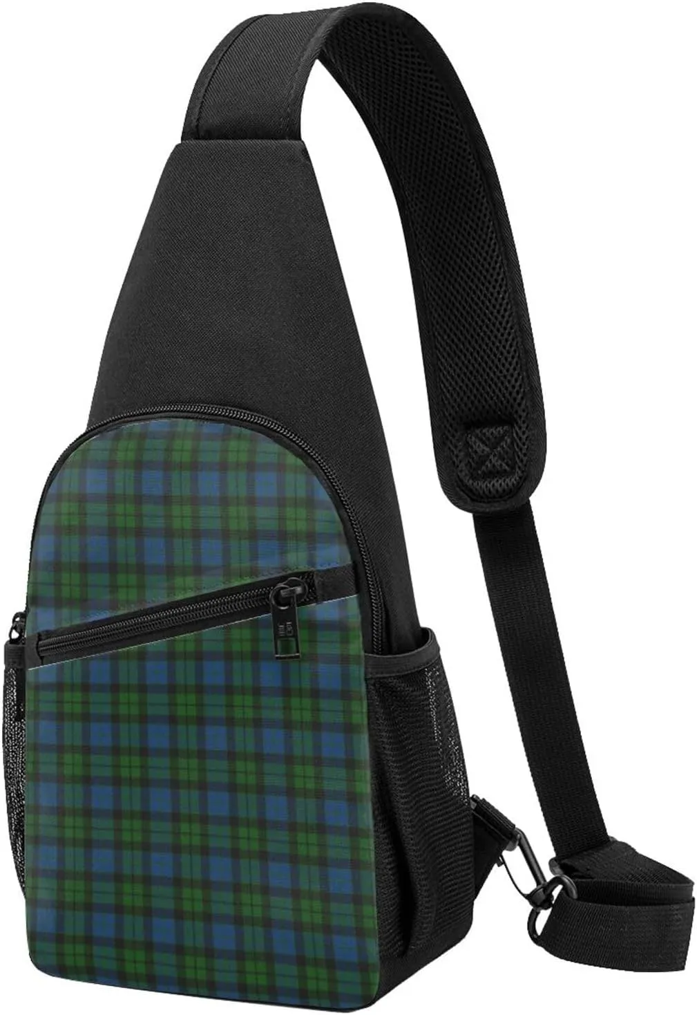 Crossbody Sling Backpack MacKay Modern Tartan Shoulder Chest Bag Daypack for Traveling Sport