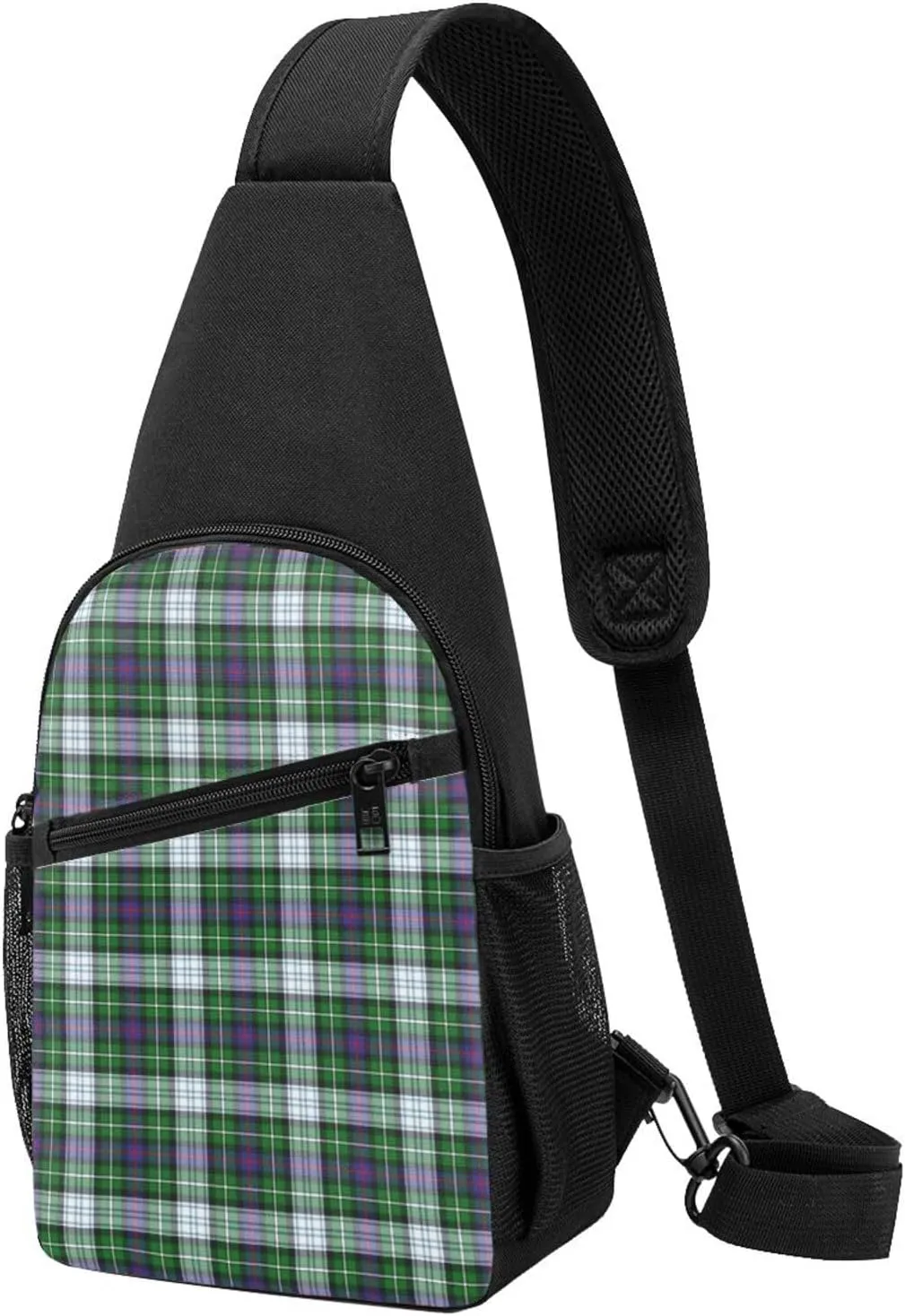 Crossbody Sling Backpack MacKenzie Dress Modern Tartan Shoulder Chest Bag Daypack for Traveling Sport