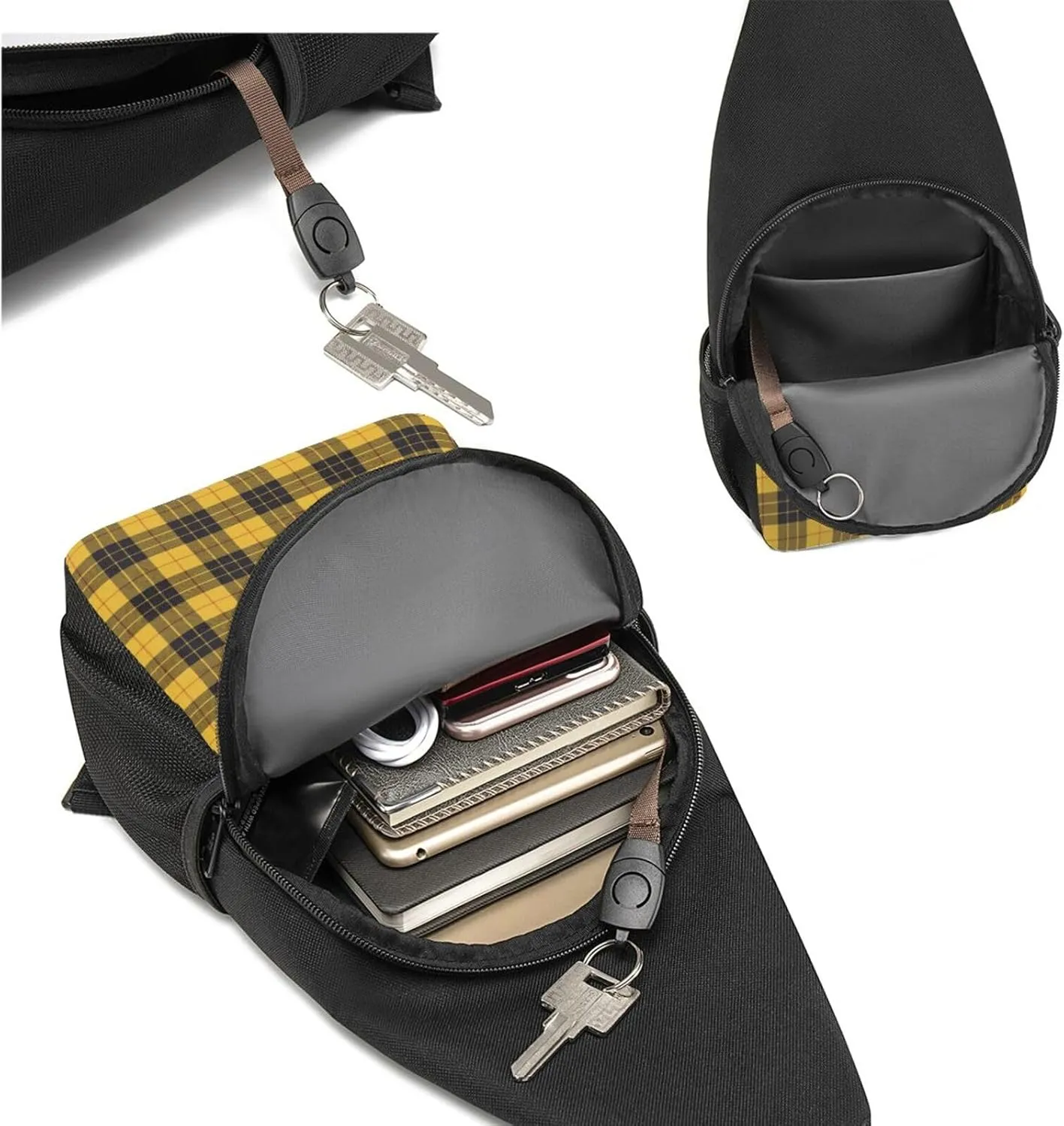 Crossbody Sling Backpack MacLeod of Lewis Ancient Tartan Shoulder Chest Bag Daypack for Traveling Sport