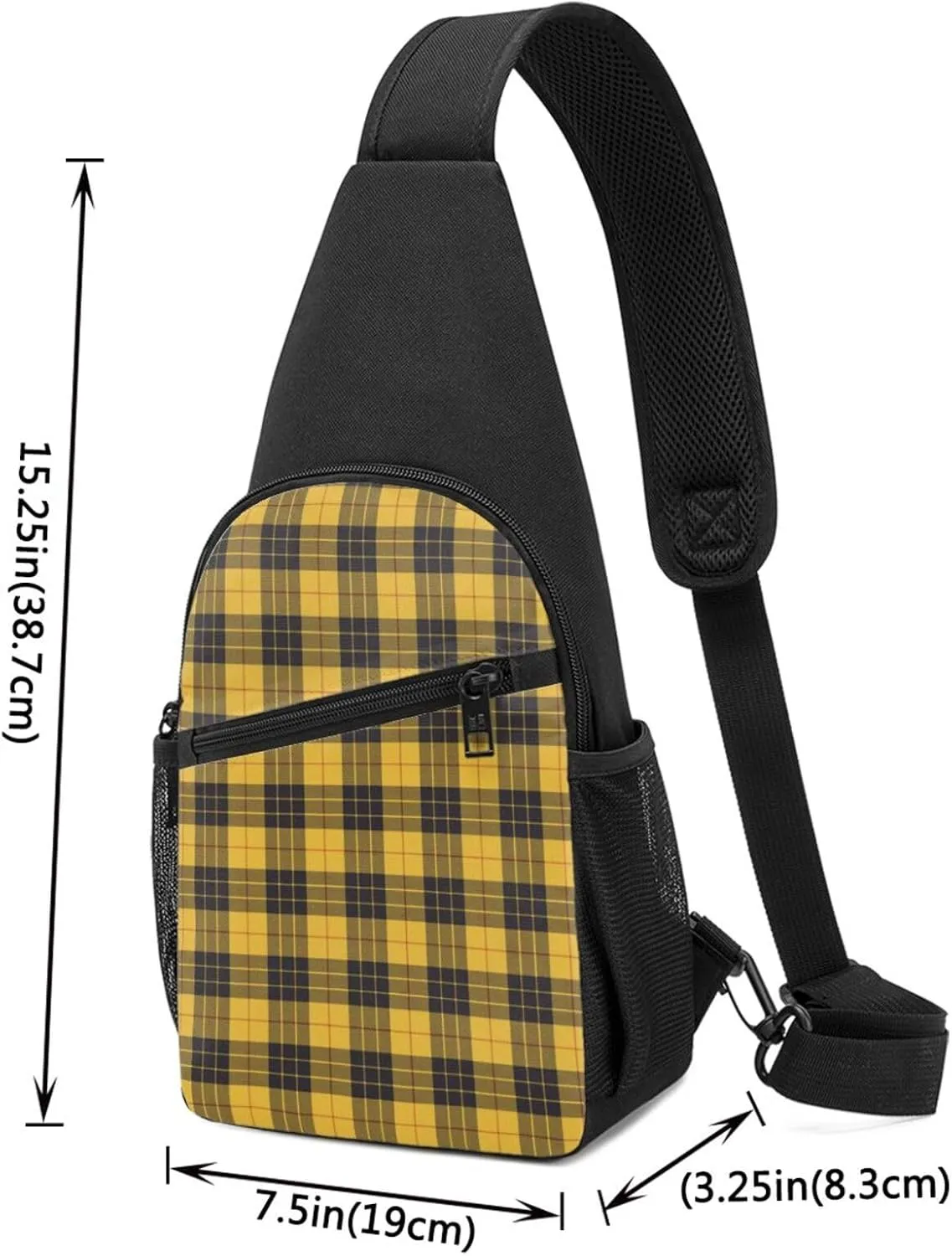 Crossbody Sling Backpack MacLeod of Lewis Ancient Tartan Shoulder Chest Bag Daypack for Traveling Sport