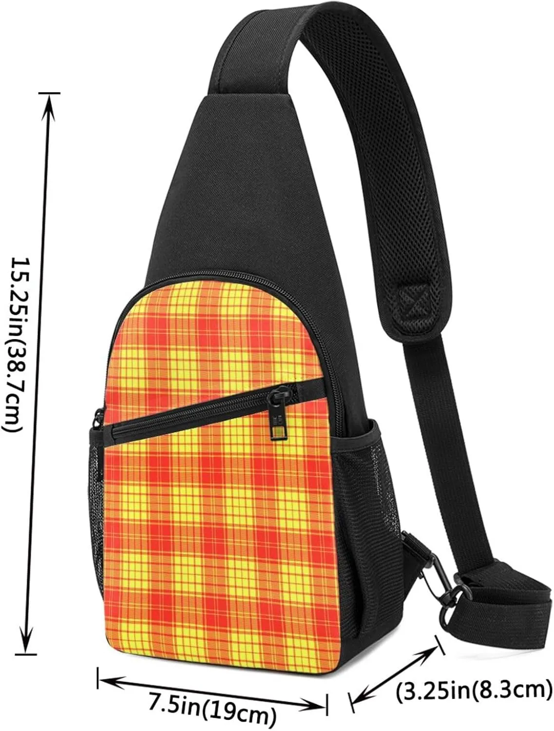 Crossbody Sling Backpack MacMillan Tartan Shoulder Chest Bag Daypack for Traveling Sport