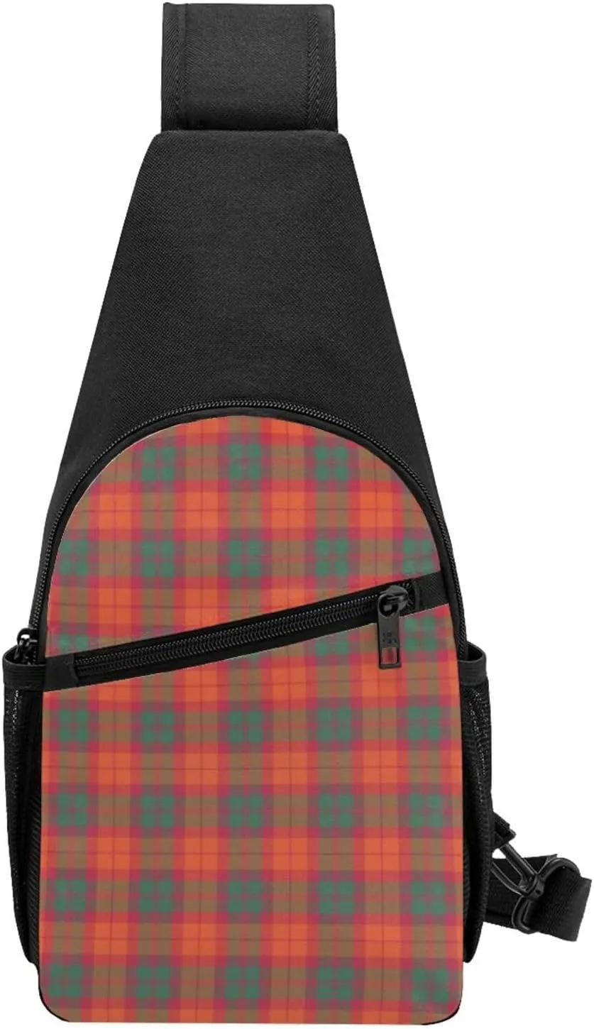 Crossbody Sling Backpack MacNab Ancient Tartan Shoulder Chest Bag Daypack for Traveling Sport