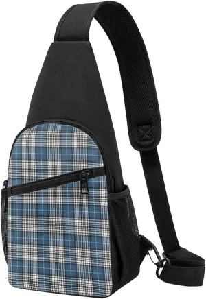 Crossbody Sling Backpack Napier Modern Tartan Shoulder Chest Bag Daypack for Traveling Sport