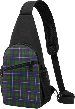 Crossbody Sling Backpack Russell Tartan Shoulder Chest Bag Daypack for Traveling Sport