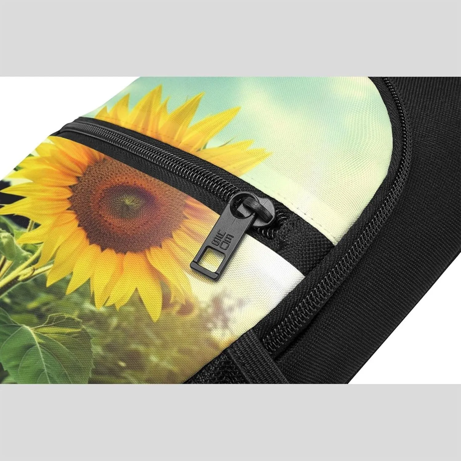 Crossbody Sling Backpack Sling Bag for Men Women Cross Chest Bag Shoulder Bag Beautiful Sunflower Travel Hiking Daypack