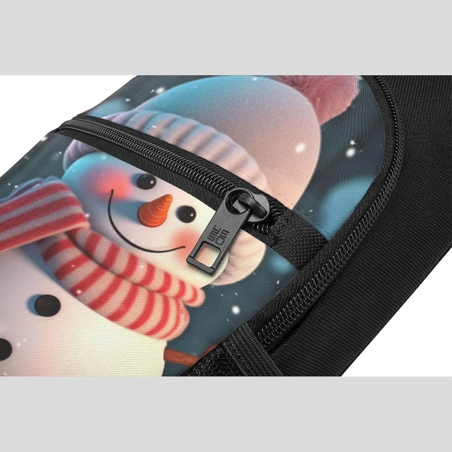 Crossbody Sling Backpack Sling Bag for Men Women Cross Chest Bag Shoulder Bag Cute Snowman Travel Hiking Daypack
