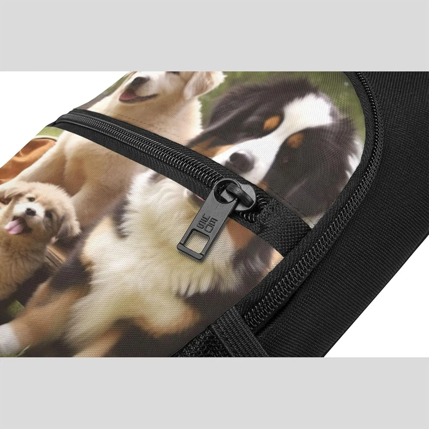 Crossbody Sling Backpack Sling Bag for Men Women Cross Chest Bag Shoulder Bag dog family Travel Hiking Daypack