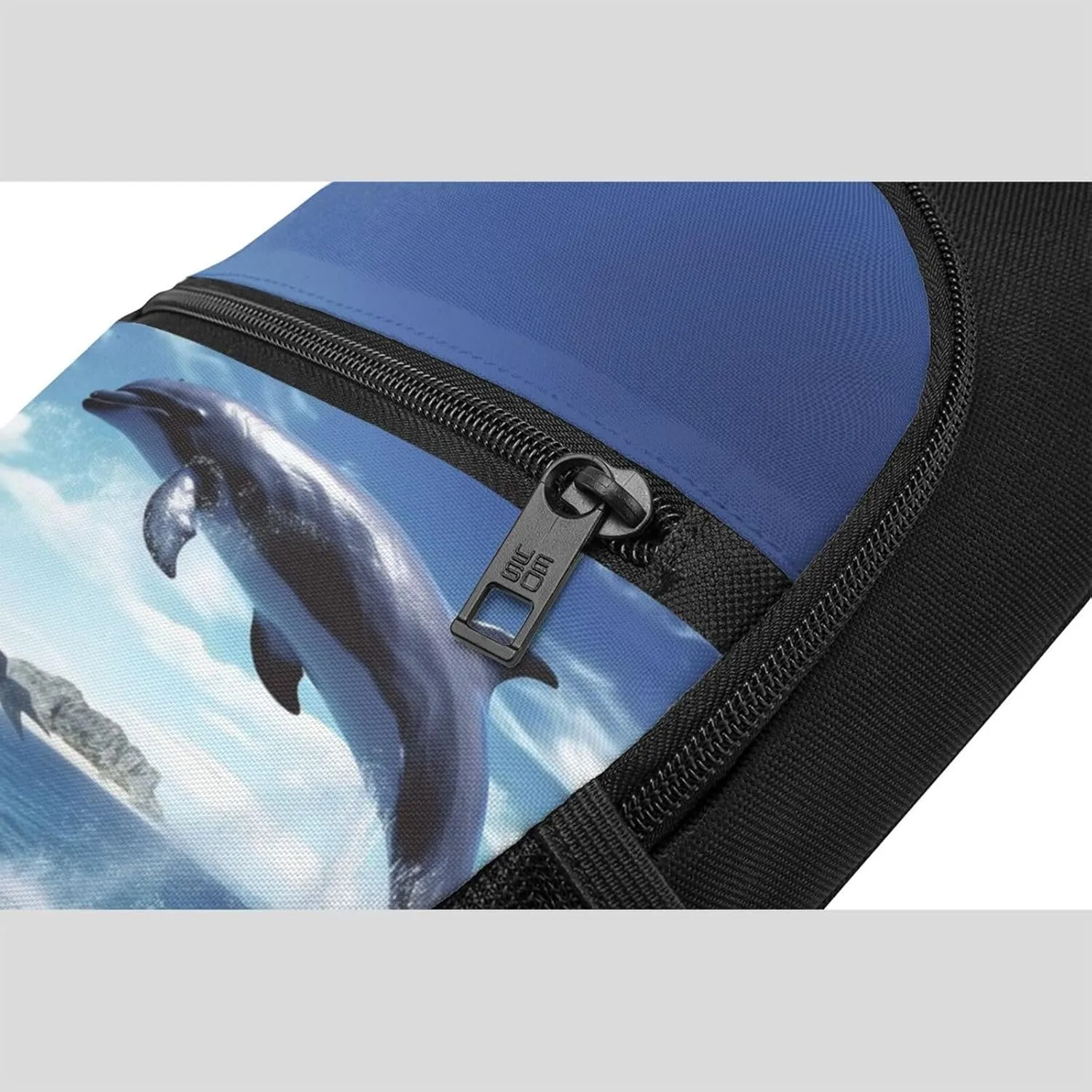 Crossbody Sling Backpack Sling Bag for Men Women Cross Chest Bag Shoulder Bag Jumping whales Travel Hiking Daypack