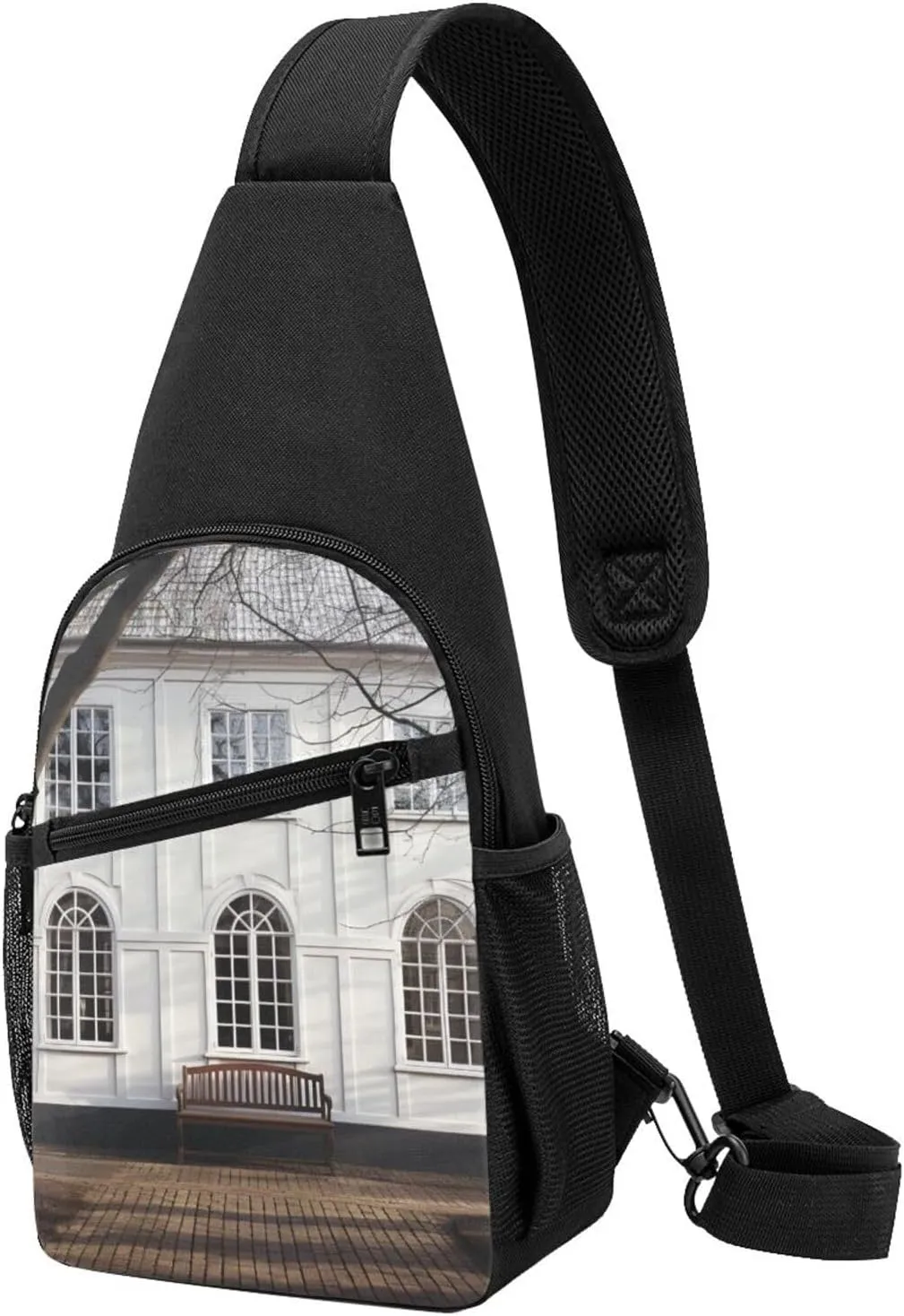 Crossbody Sling Backpack Sling Bag for Men Women Cross Chest Bag Shoulder Bag Sash window Travel Hiking Daypack