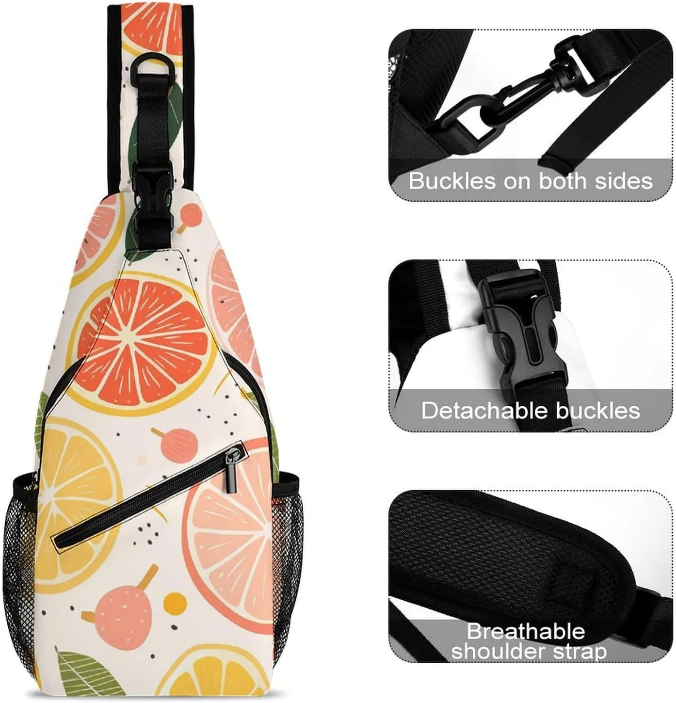 Crossbody Sling Bag Cat Under Blanket Backpack Sling Bag Travel Hiking Chest Bag Shoulder Bag Daypack