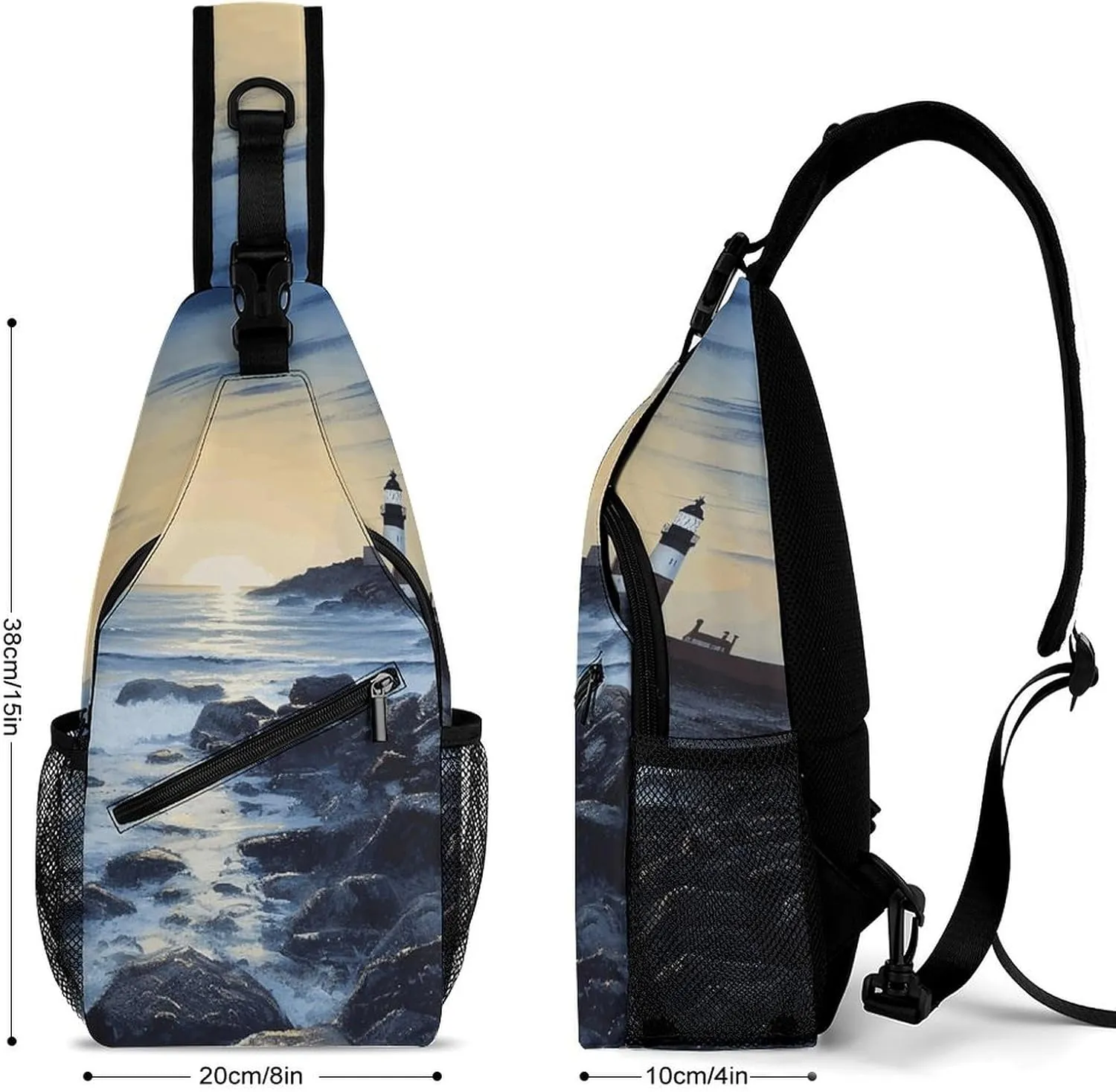 Crossbody Sling Bag Cat Under Blanket Backpack Sling Bag Travel Hiking Chest Bag Shoulder Bag Daypack