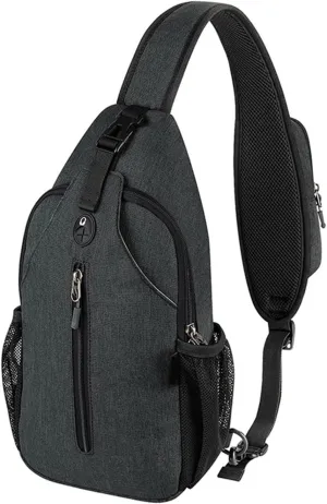 Crossbody Sling Bag Chest Daypack Small Shoulder Backpack Casual Multipurpose for Hiking Travel Men Women