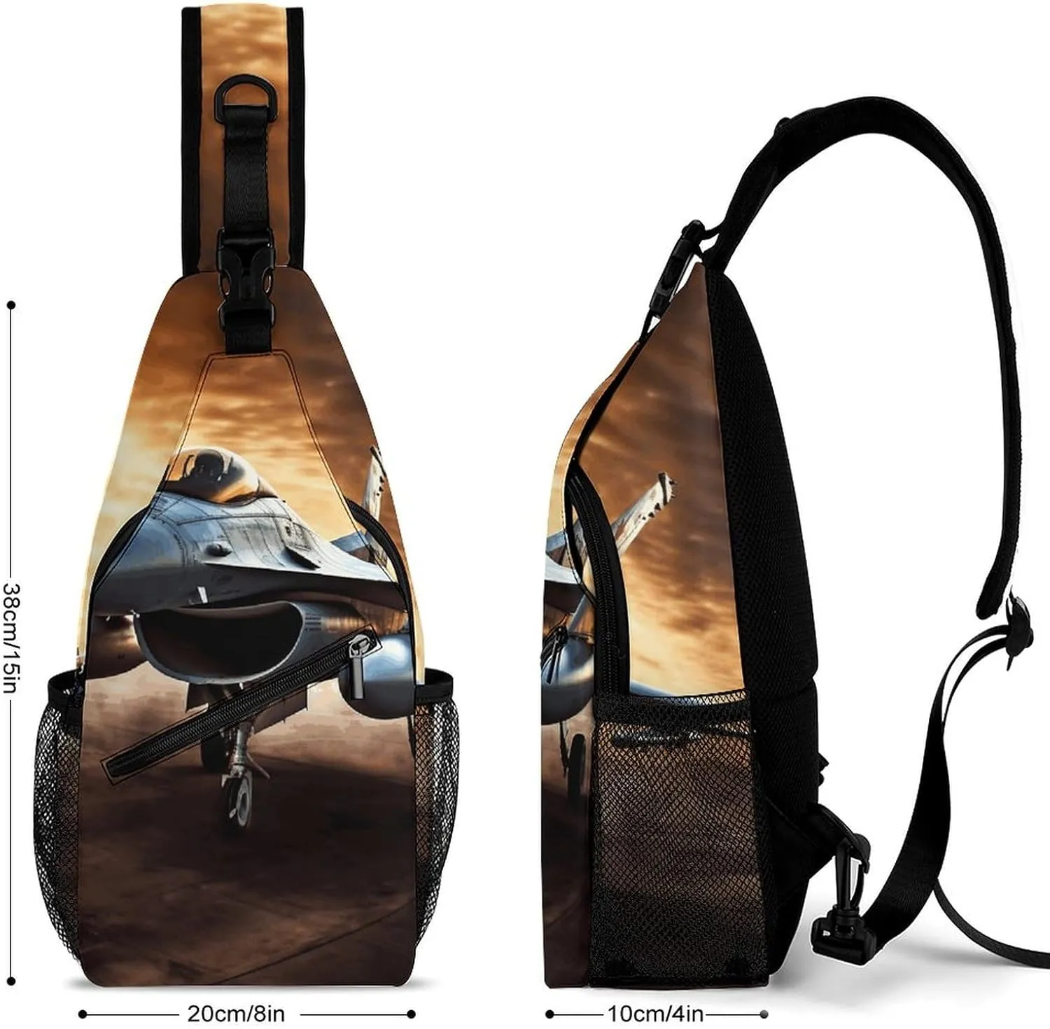 Crossbody Sling Bag Cute Dogs Backpack Sling Bag Travel Hiking Chest Bag Shoulder Bag Daypack