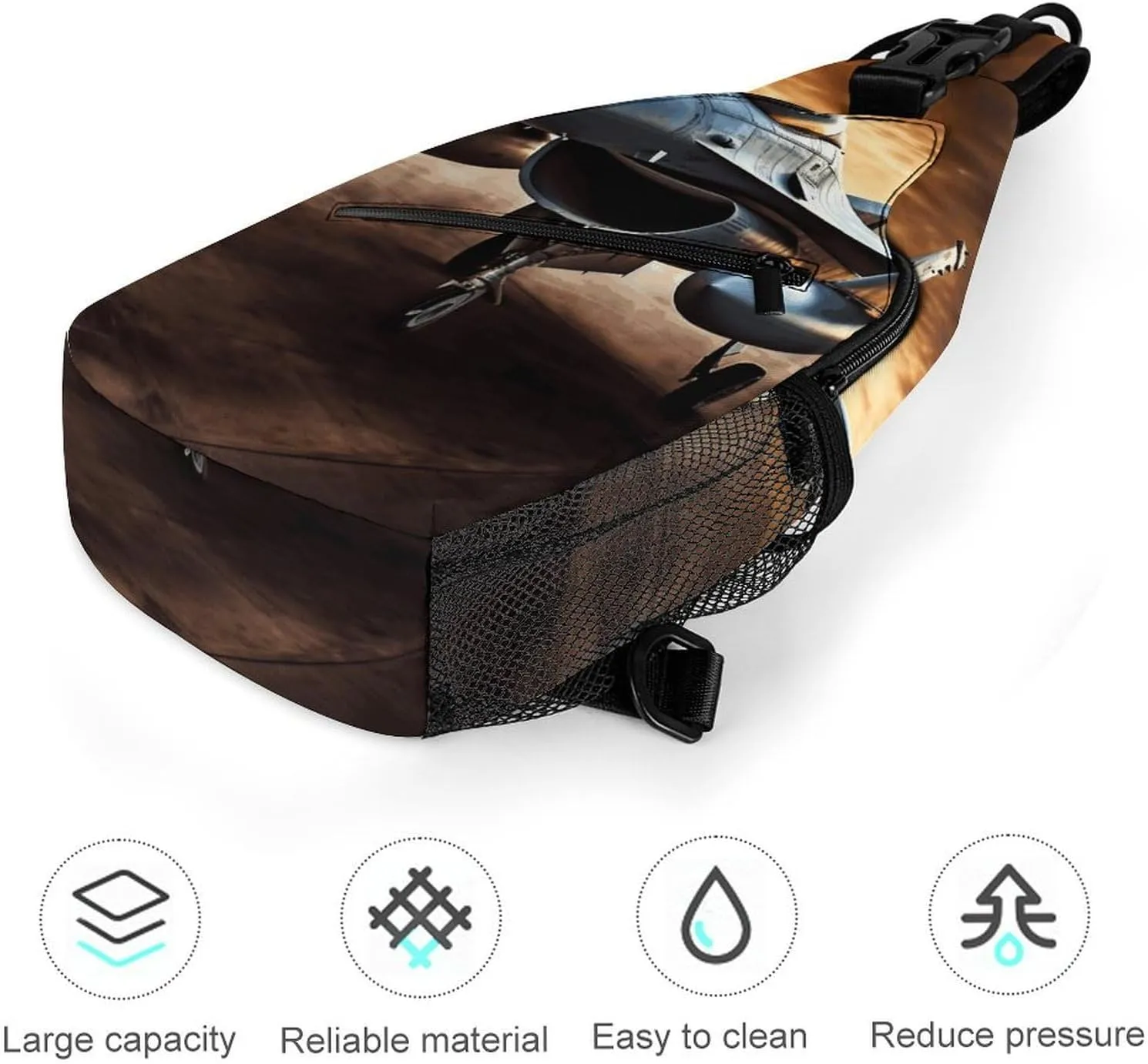 Crossbody Sling Bag Cute Dogs Backpack Sling Bag Travel Hiking Chest Bag Shoulder Bag Daypack