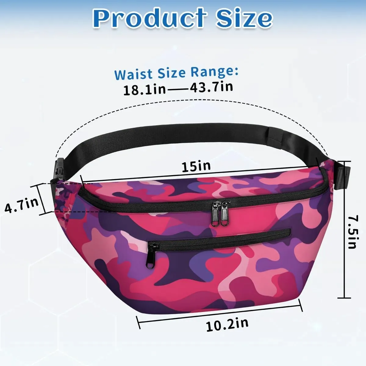 Crossbody Sling Bags for Women Men Camo Casual Sling Backpack Daypack Chest Bag for Travel Sport Hiking Running