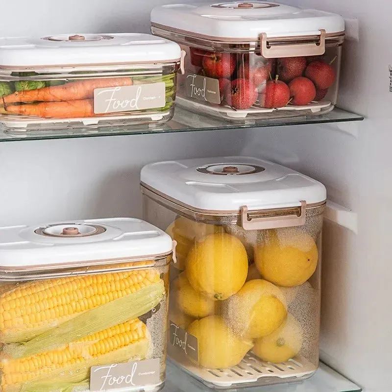CulinaryTimeCapsule Vacuum-Sealed Food Organizers with Date Tracking and Moisture Management