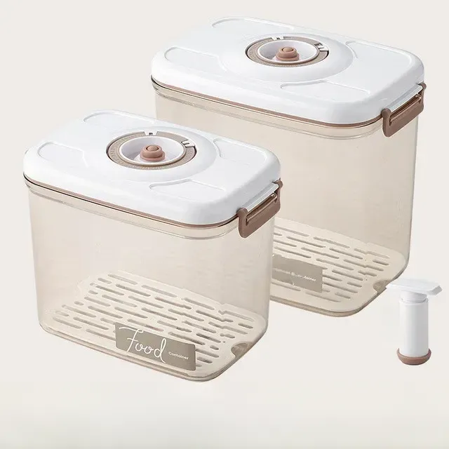 CulinaryTimeCapsule Vacuum-Sealed Food Organizers with Date Tracking and Moisture Management