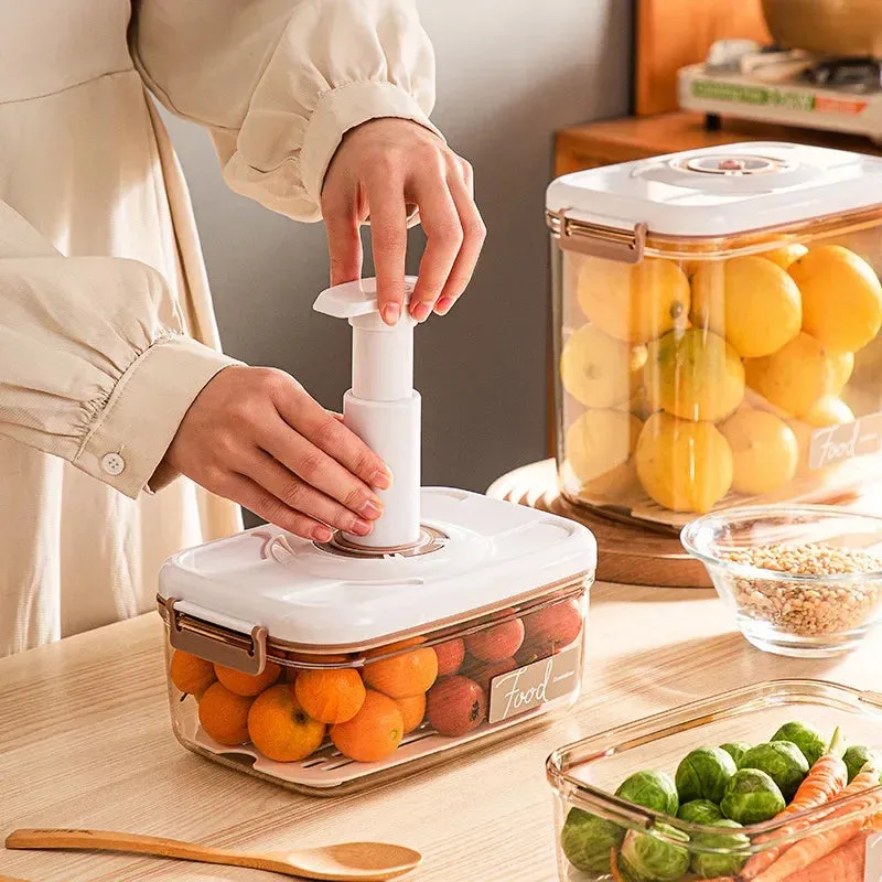CulinaryTimeCapsule Vacuum-Sealed Food Organizers with Date Tracking and Moisture Management