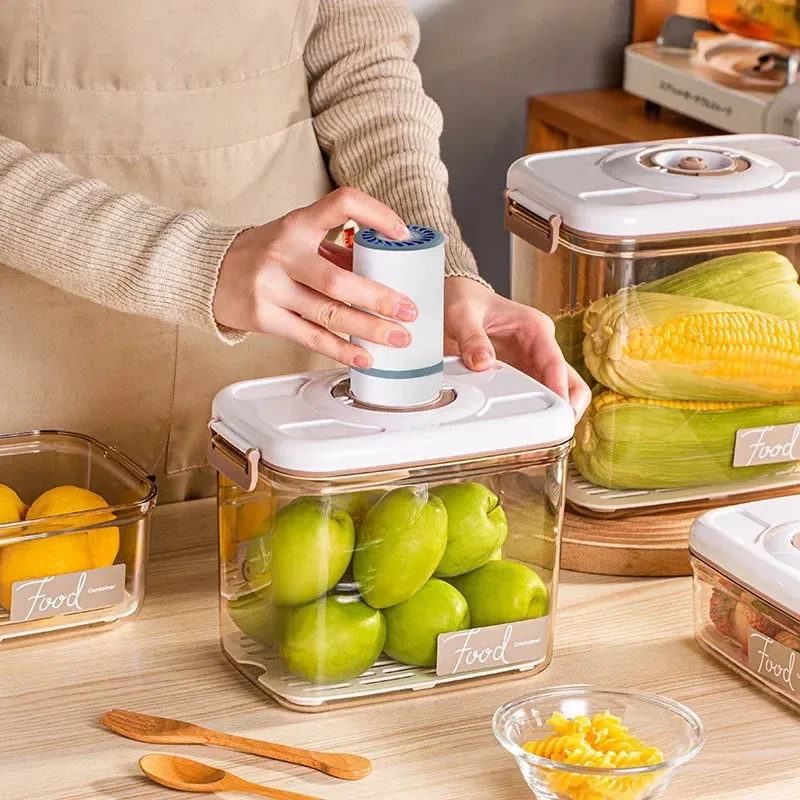 CulinaryTimeCapsule Vacuum-Sealed Food Organizers with Date Tracking and Moisture Management