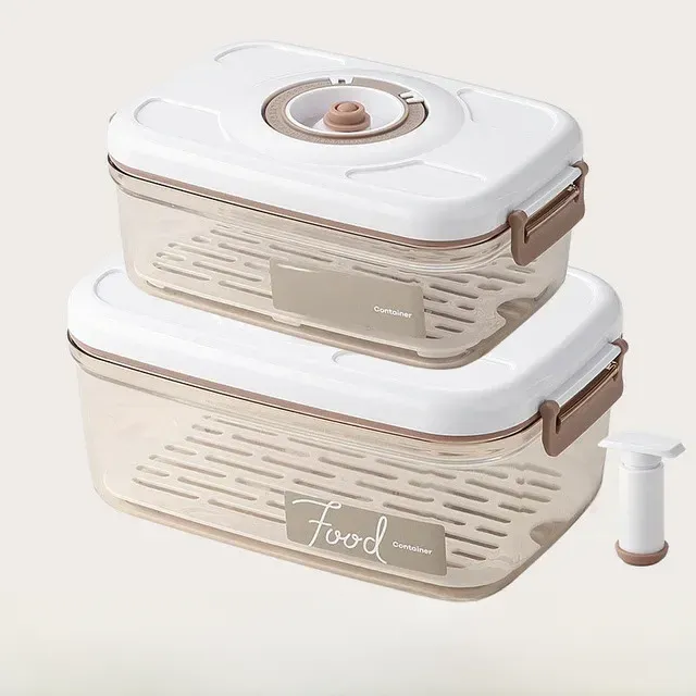 CulinaryTimeCapsule Vacuum-Sealed Food Organizers with Date Tracking and Moisture Management