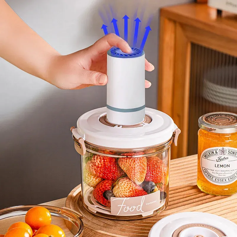 CulinaryTimeCapsule Vacuum-Sealed Food Organizers with Date Tracking and Moisture Management