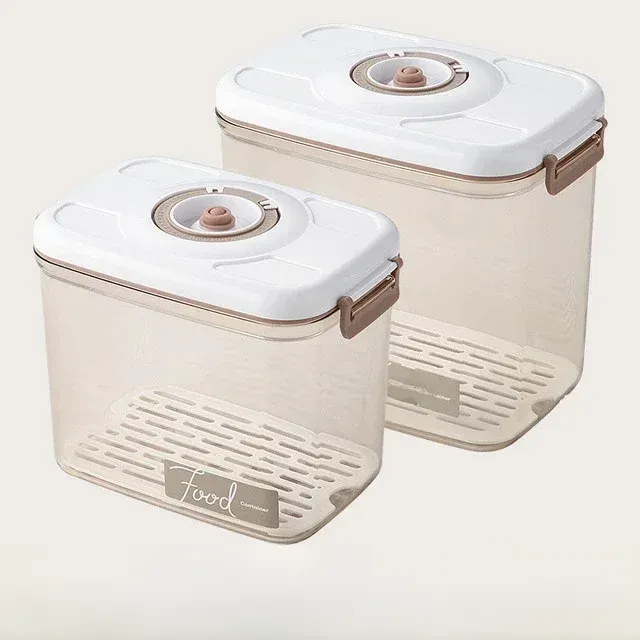 CulinaryTimeCapsule Vacuum-Sealed Food Organizers with Date Tracking and Moisture Management