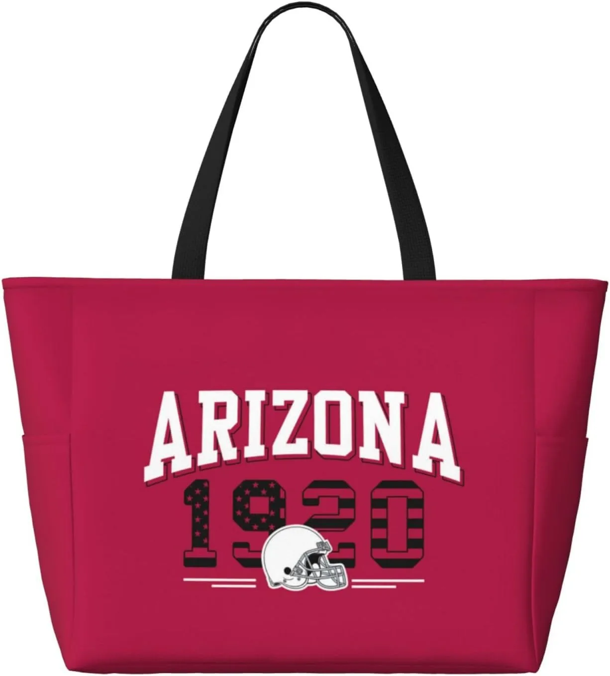 Custom Beach Bag Custom Football Style Large Beach Tote Bag Personalized Add Your Name and Number Shoulder Bag