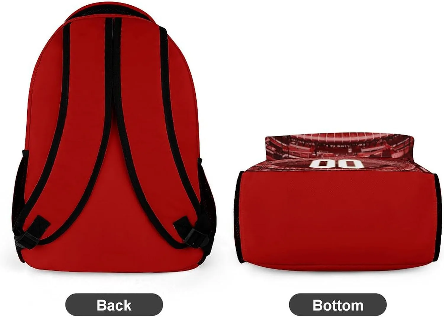 Custom Football Backpacks City Team Court Schoolbags Personalized Name Number Travel Camp Children Bag Fans Gift