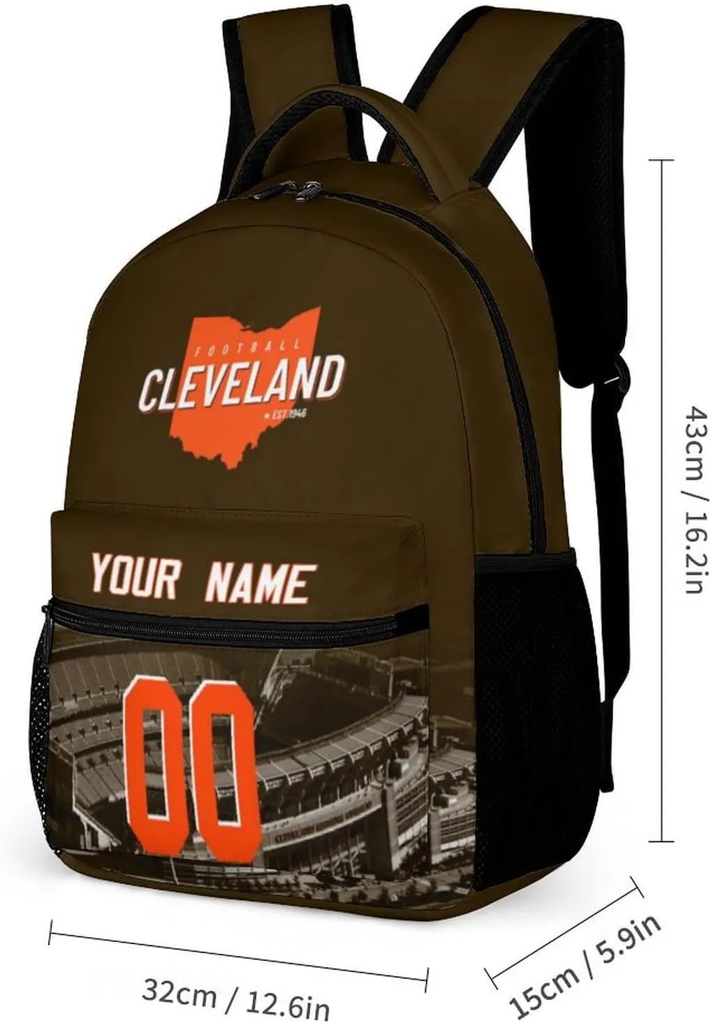 Custom Football Backpacks City Team Court Schoolbags Personalized Name Number Travel Camp Children Bag Fans Gift