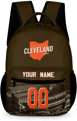 Custom Football Backpacks City Team Court Schoolbags Personalized Name Number Travel Camp Children Bag Fans Gift