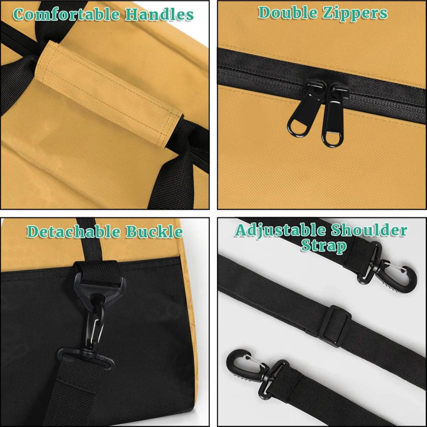 Custom Kids Duffel Bags with Name - On Overnight Travel Gym Lightweight Dance Personalize Sports Bags For Girls Boys Kids, Yellow